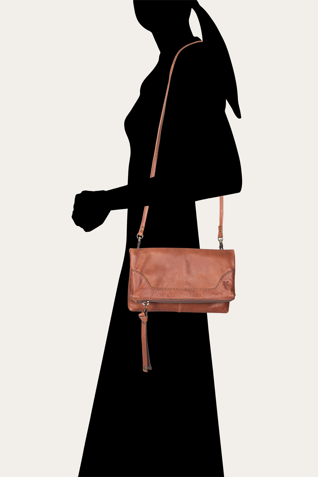 Cognac Handbags Frye Melissa Cognac Crossbody Clutch