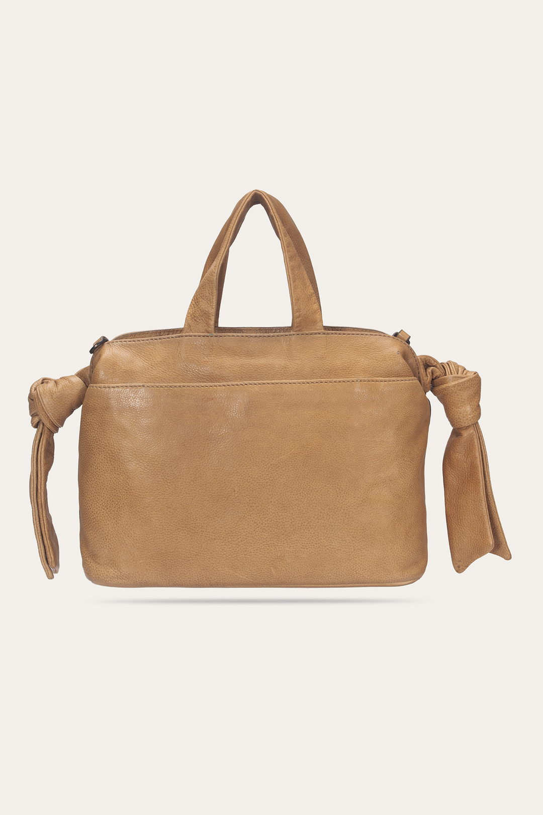 Beige Handbags Frye Beige Nora Knotted Satchel