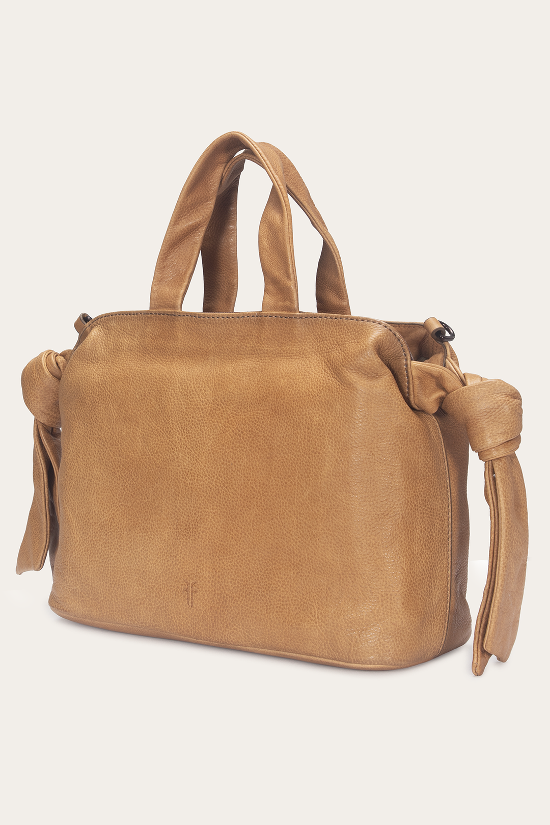 Beige Handbags Frye Beige Nora Knotted Satchel