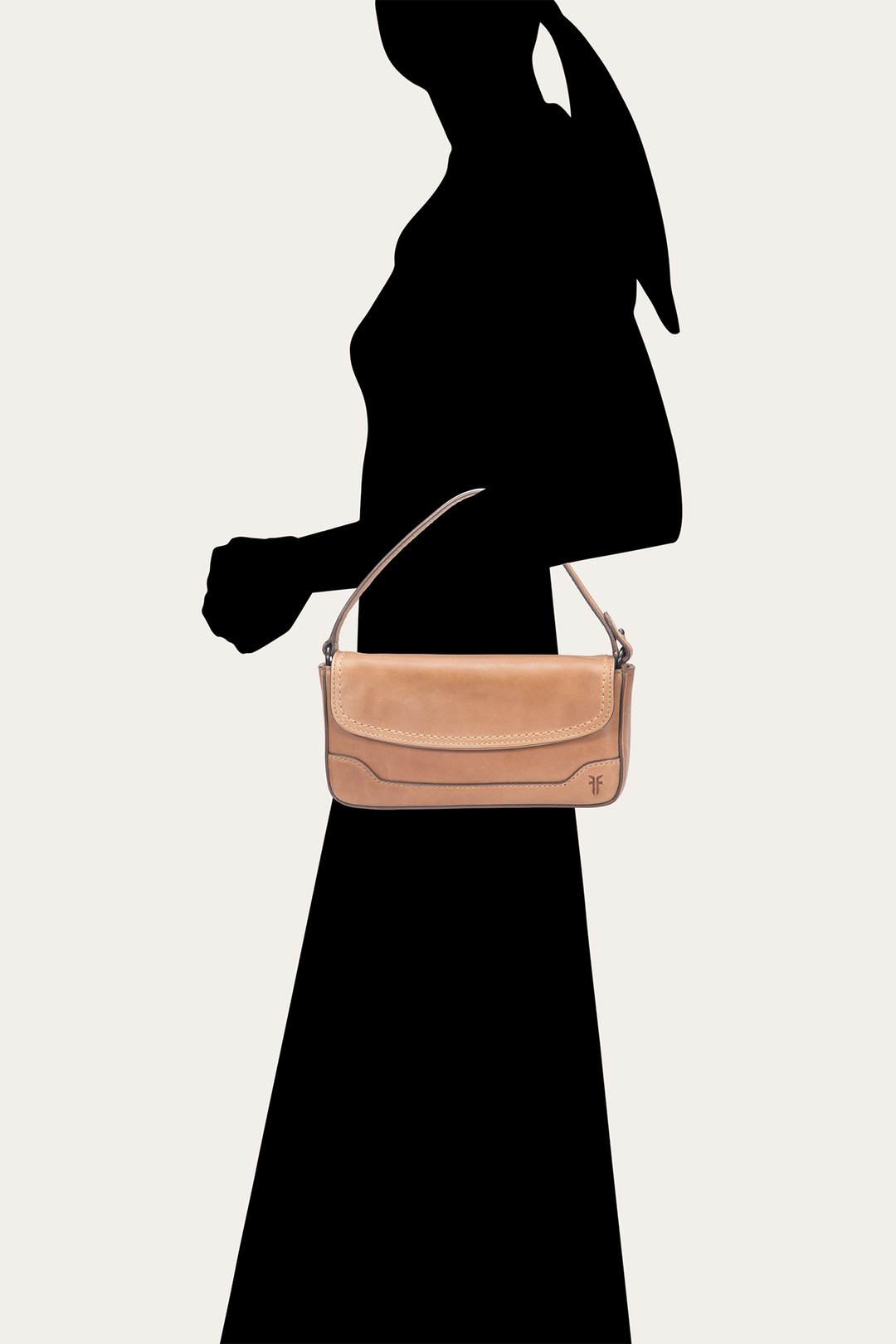Beige Handbags Frye Beige Melissa Convertible Mini Flap