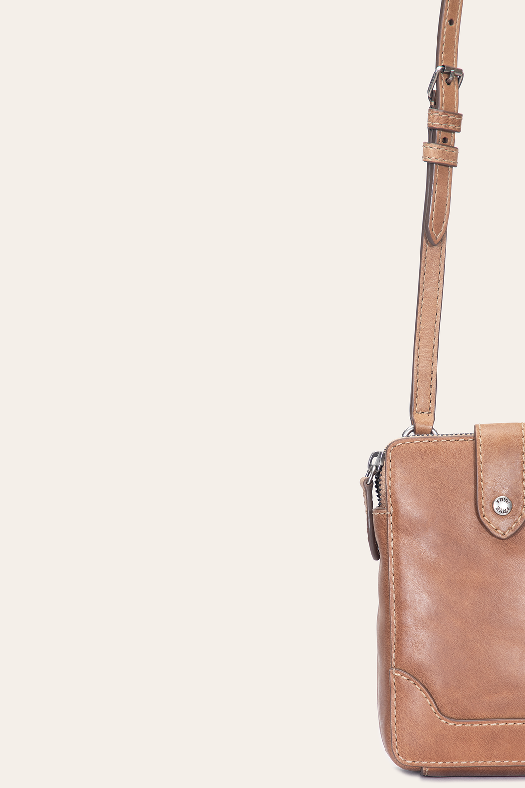 Beige Handbags Frye Melissa Beige Phone Crossbody