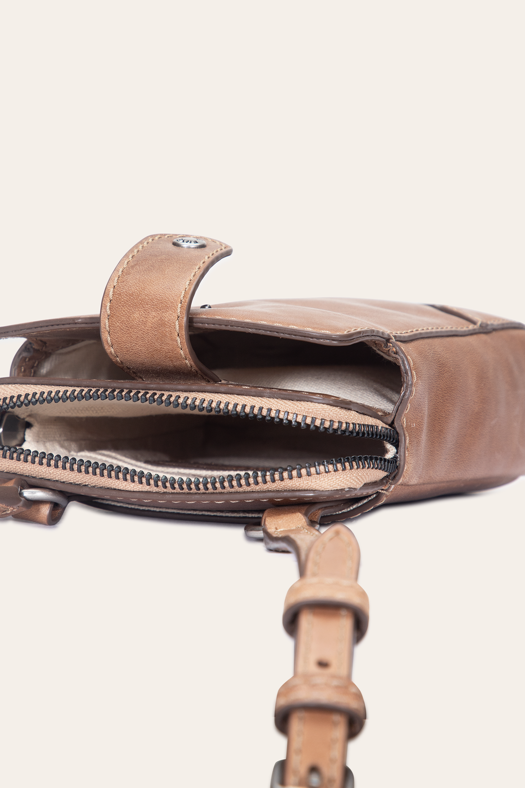 Beige Handbags Frye Melissa Beige Phone Crossbody