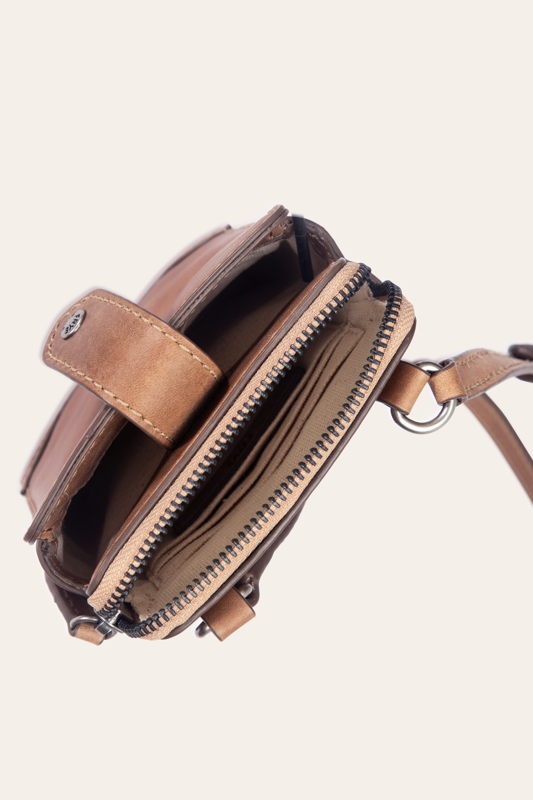 Beige Handbags Frye Melissa Beige Phone Crossbody