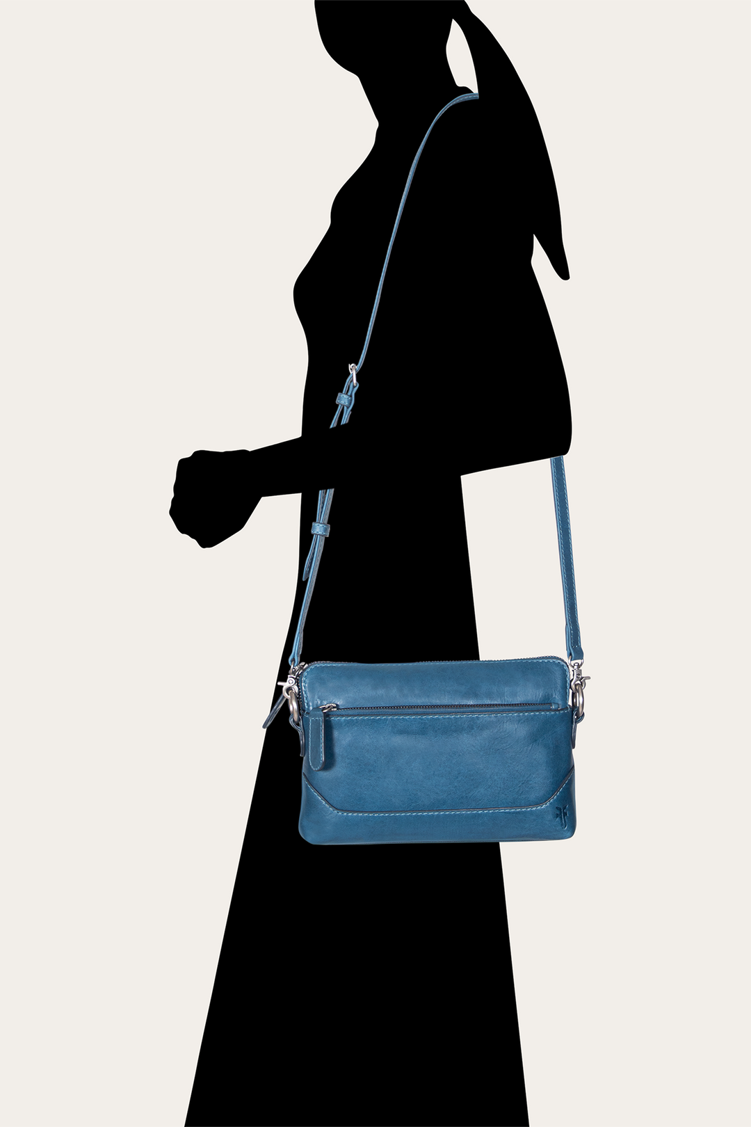 Steel Handbags Frye Melissa Steel Crossbody Wristlet