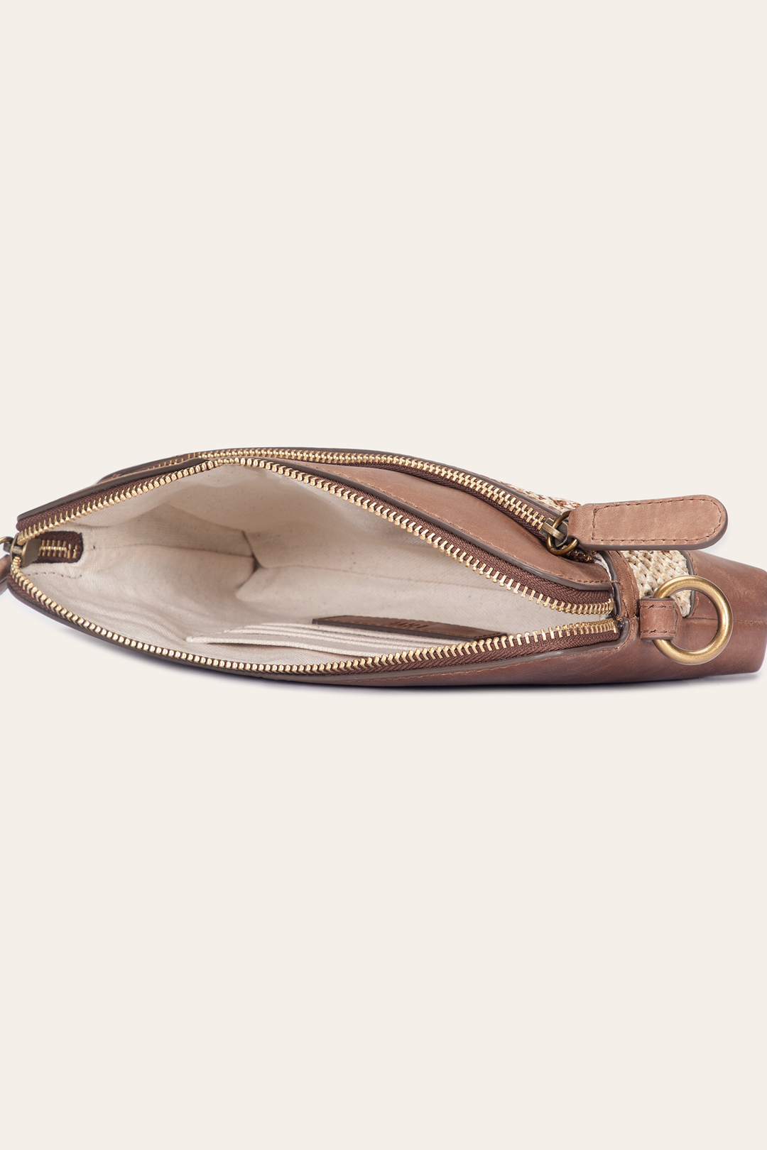 Cognac Handbags Frye Women's Floral Crossbody Wristlet Wallet
