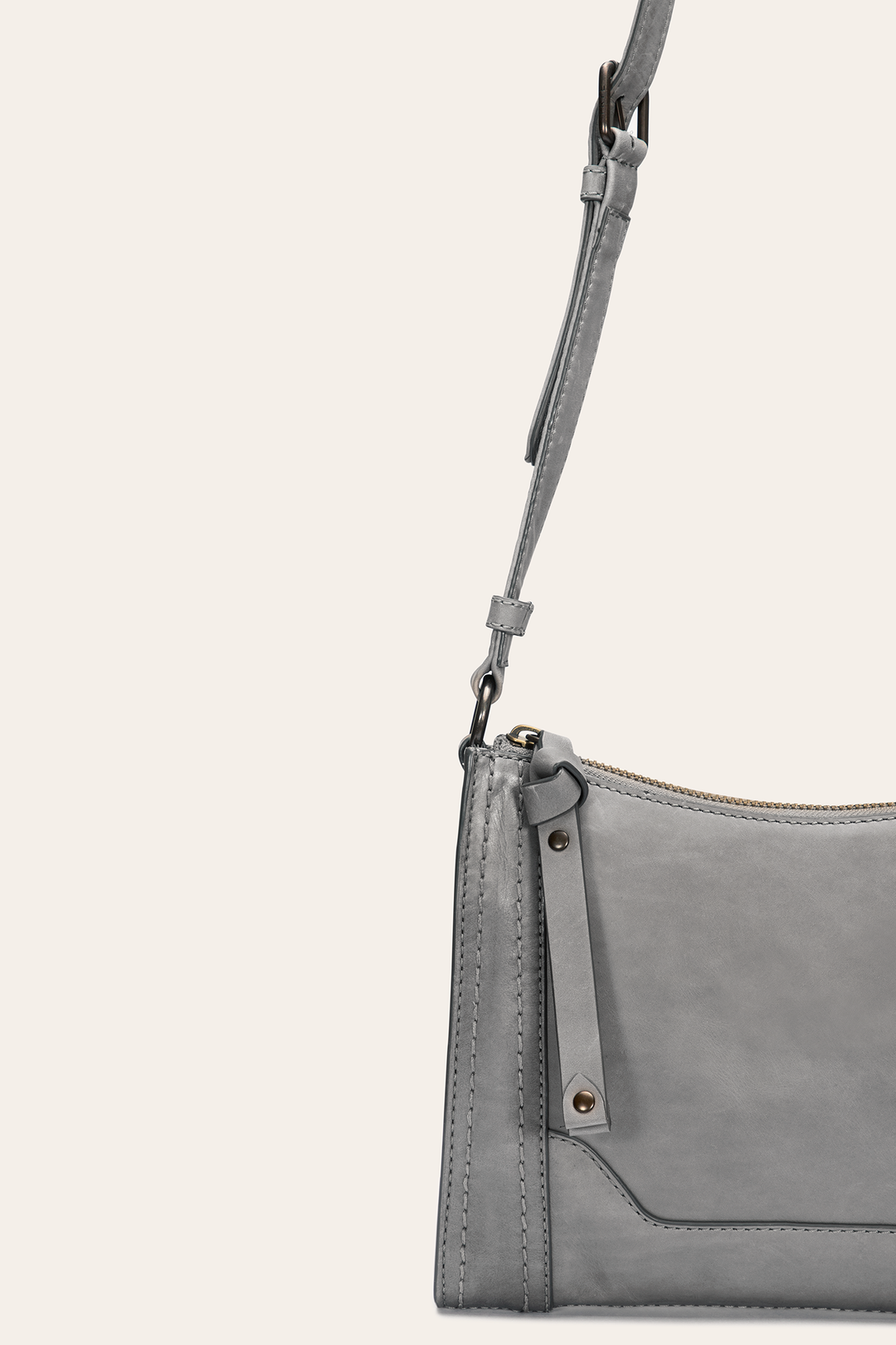 Shadow Handbags Frye Melissa Zip Crossbody in Shadow