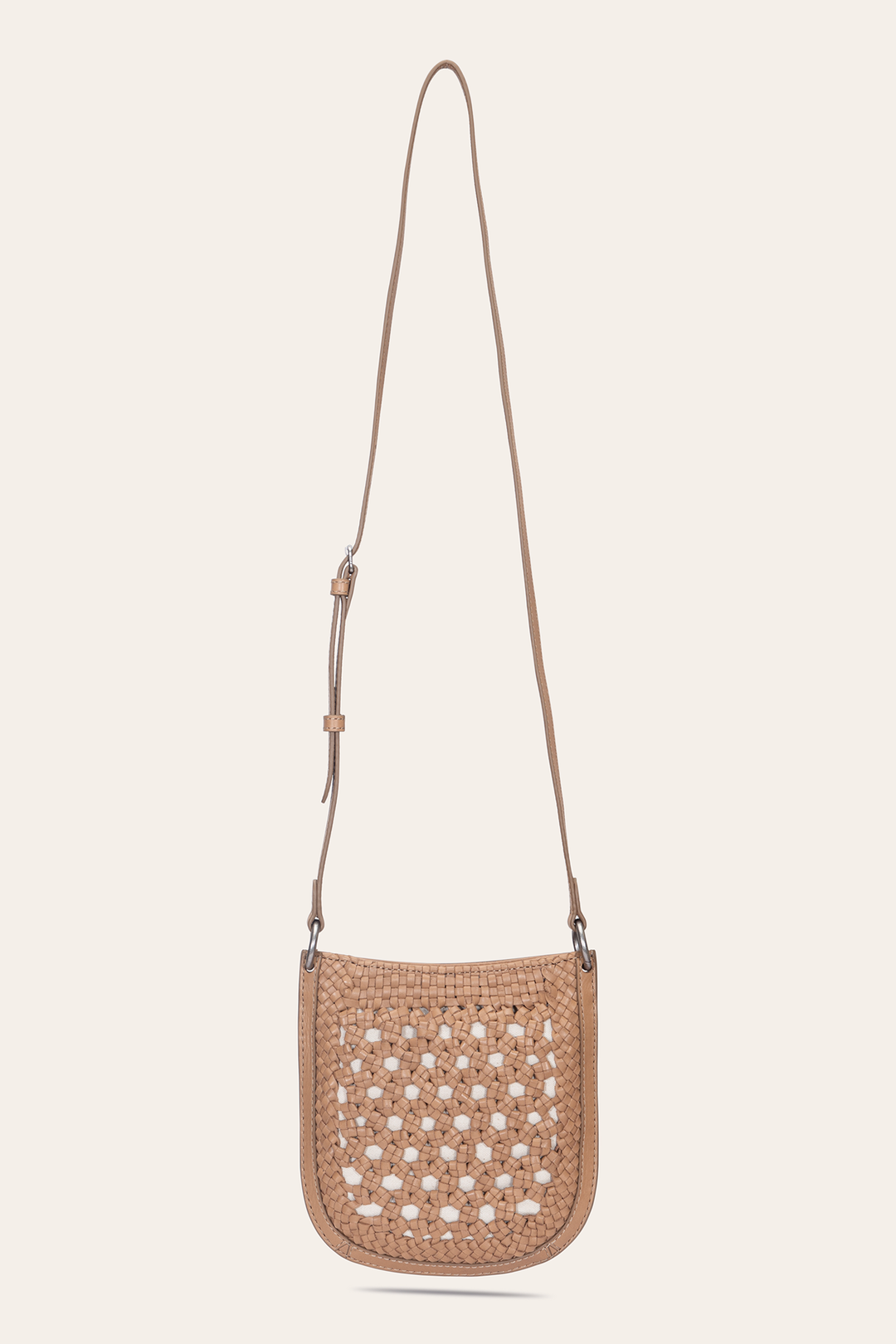 Beige Handbags Frye Women's Ella Mini Crossbody Bag in Beige