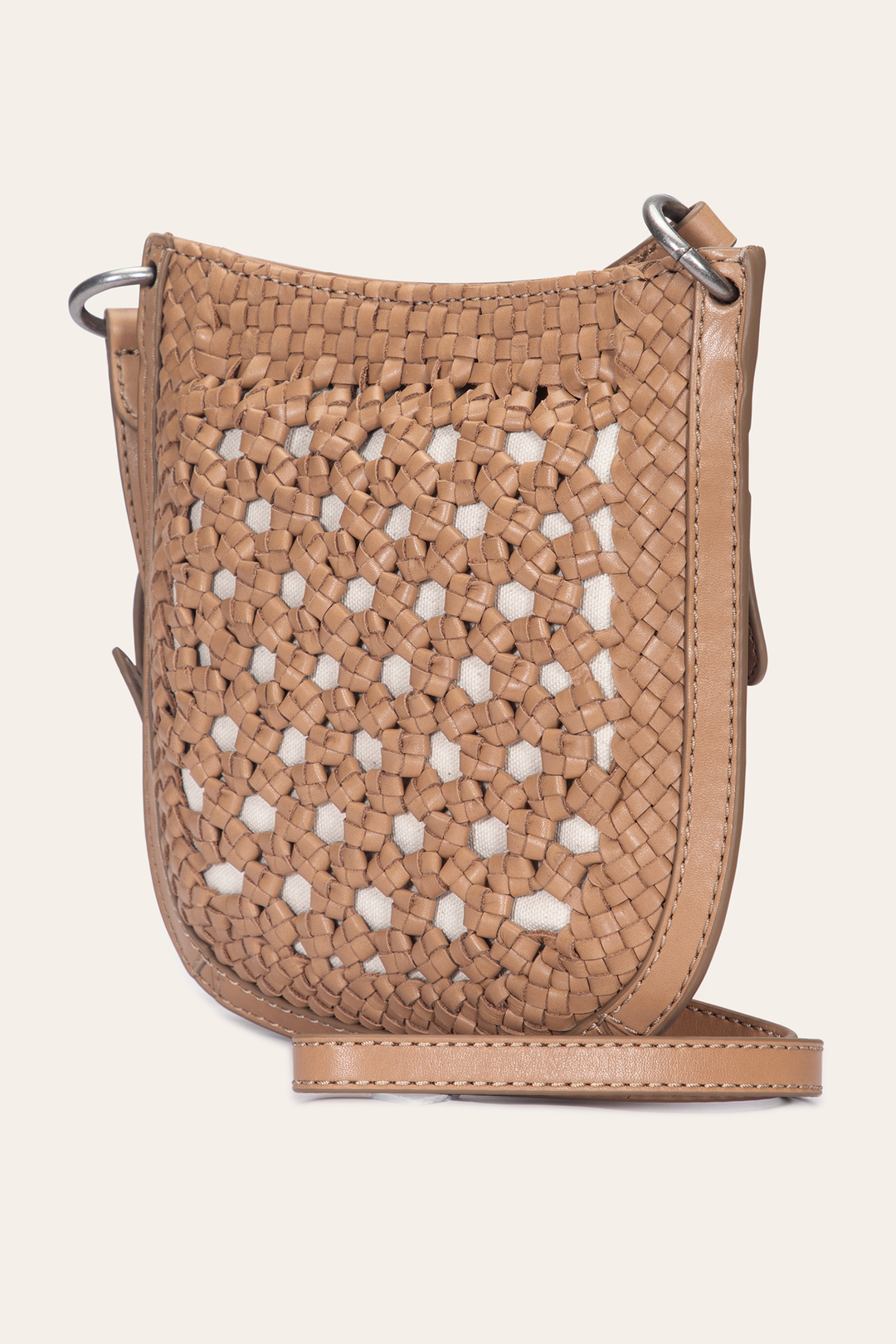 Beige Handbags Frye Women's Ella Mini Crossbody Bag in Beige