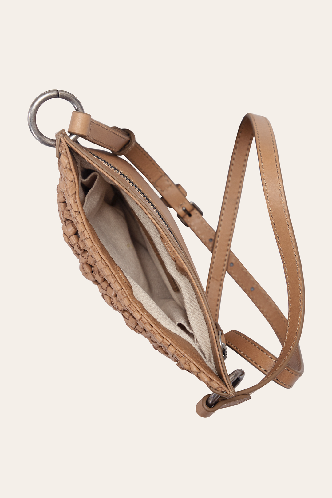 Beige Handbags Frye Women's Ella Mini Crossbody Bag in Beige