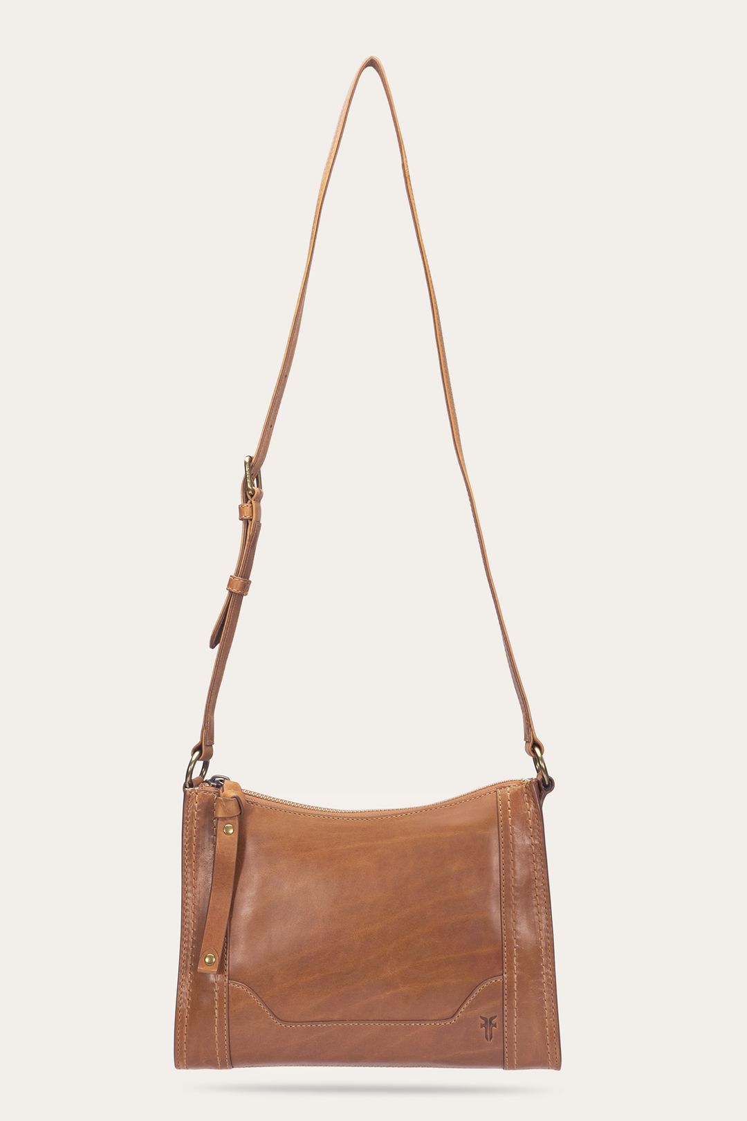 Burnt Terracotta Handbags Frye Melissa Zip Crossbody in Burnt Terracotta