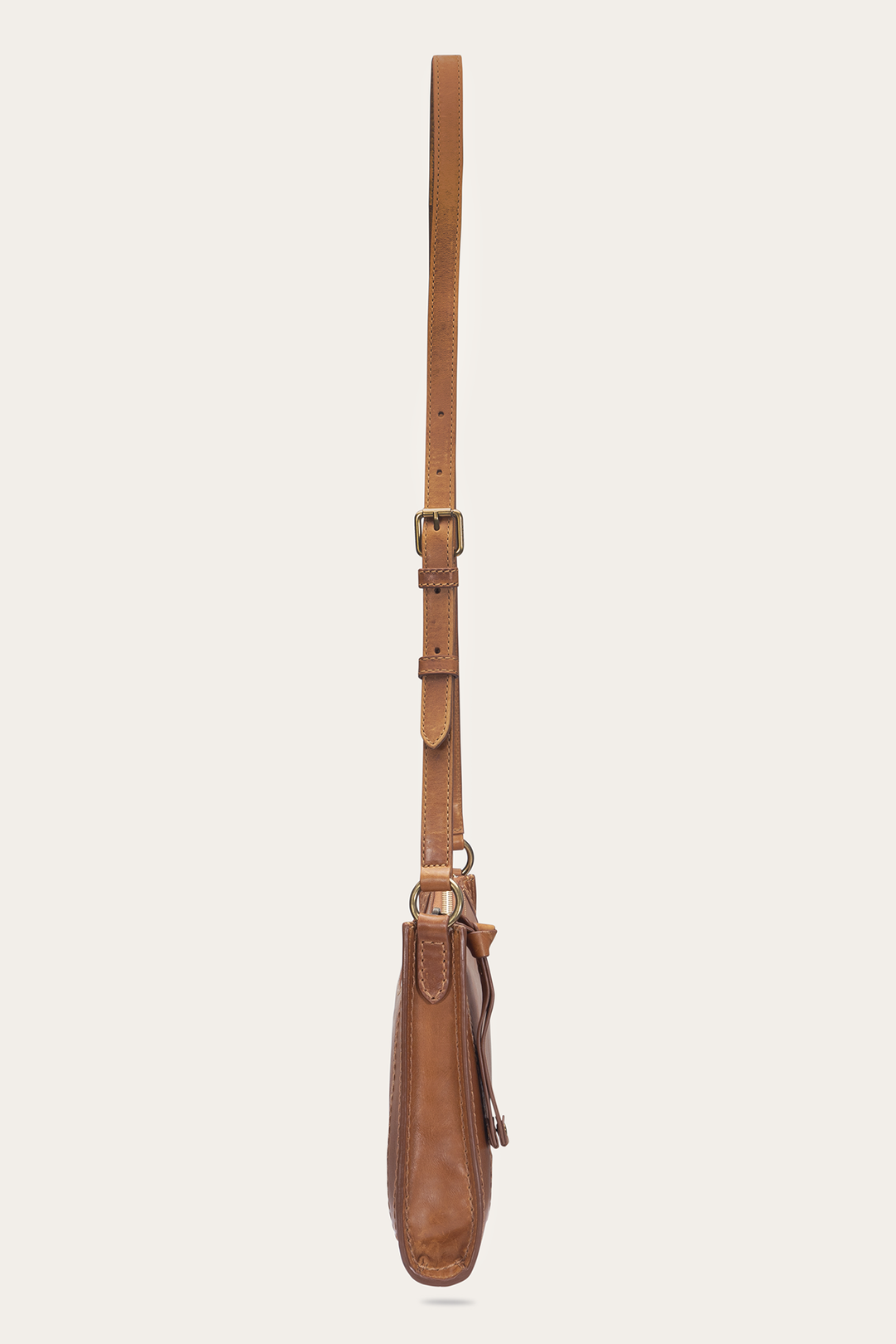 Burnt Terracotta Handbags Frye Melissa Zip Crossbody in Burnt Terracotta