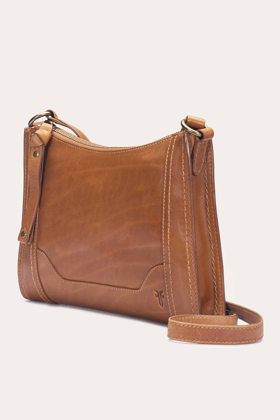 Burnt Terracotta Handbags Frye Melissa Zip Crossbody in Burnt Terracotta