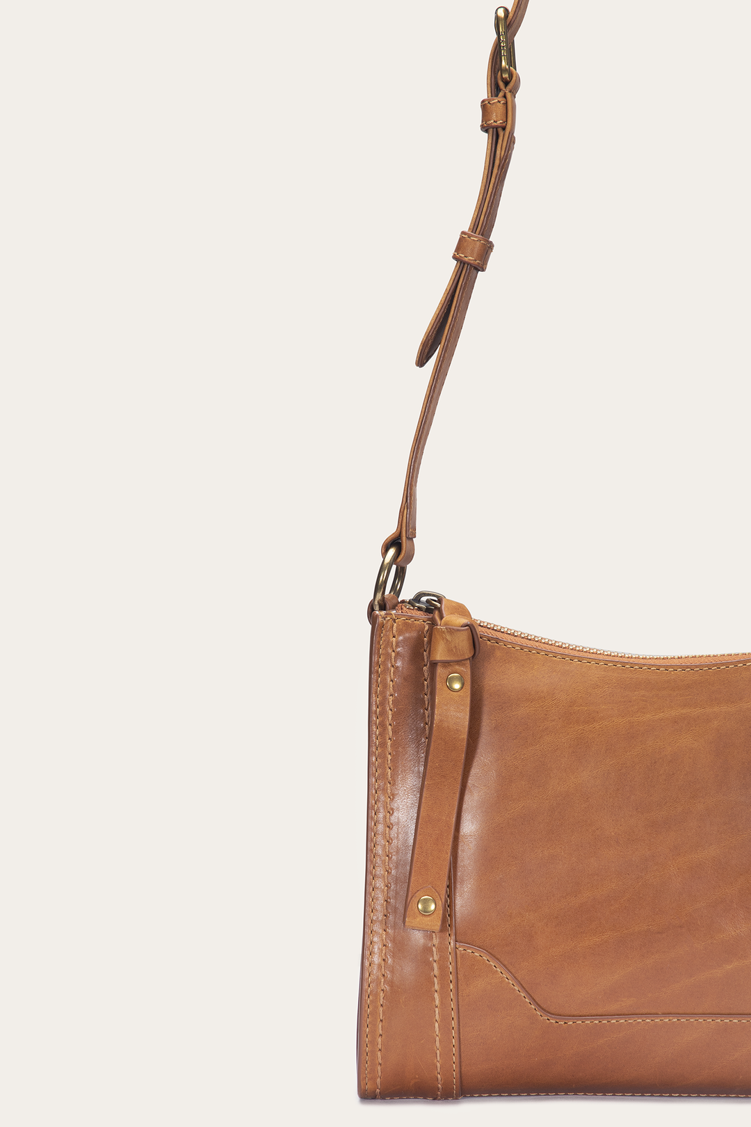 Burnt Terracotta Handbags Frye Melissa Zip Crossbody in Burnt Terracotta