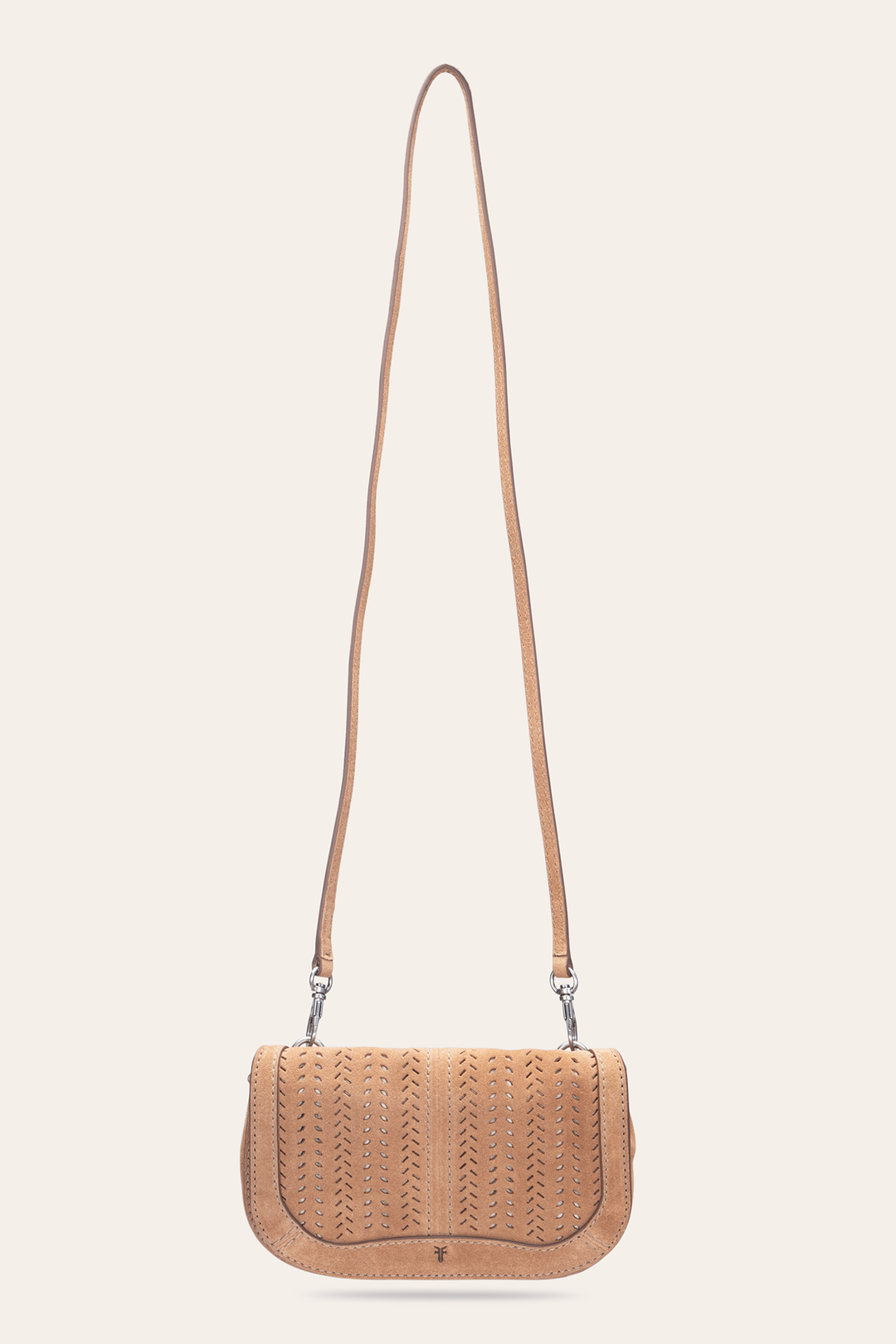 Beige Handbags Frye Stella Suede Wallet Crossbody in Beige