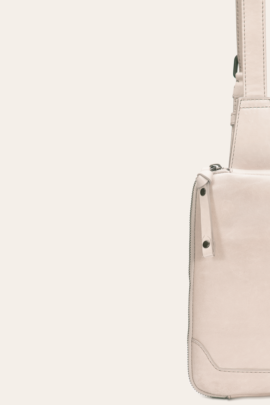 Nude Handbags Frye Melissa Zip Sling in Nude
