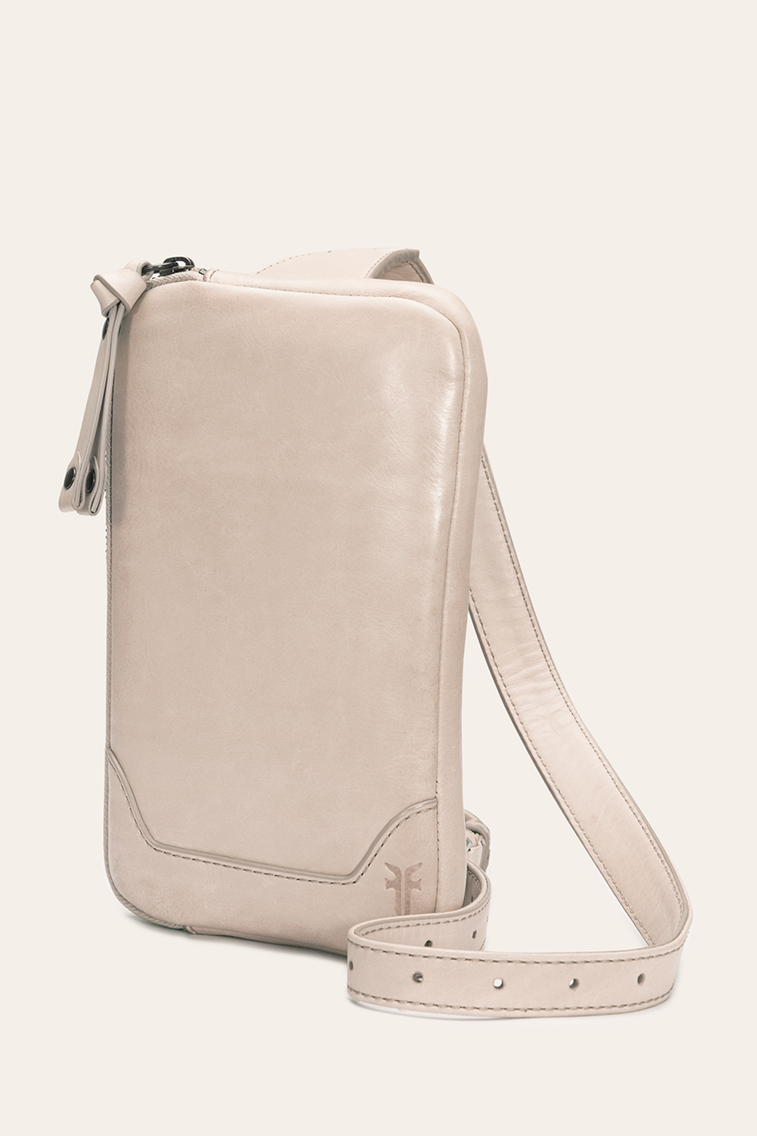 Nude Handbags Frye Melissa Zip Sling in Nude