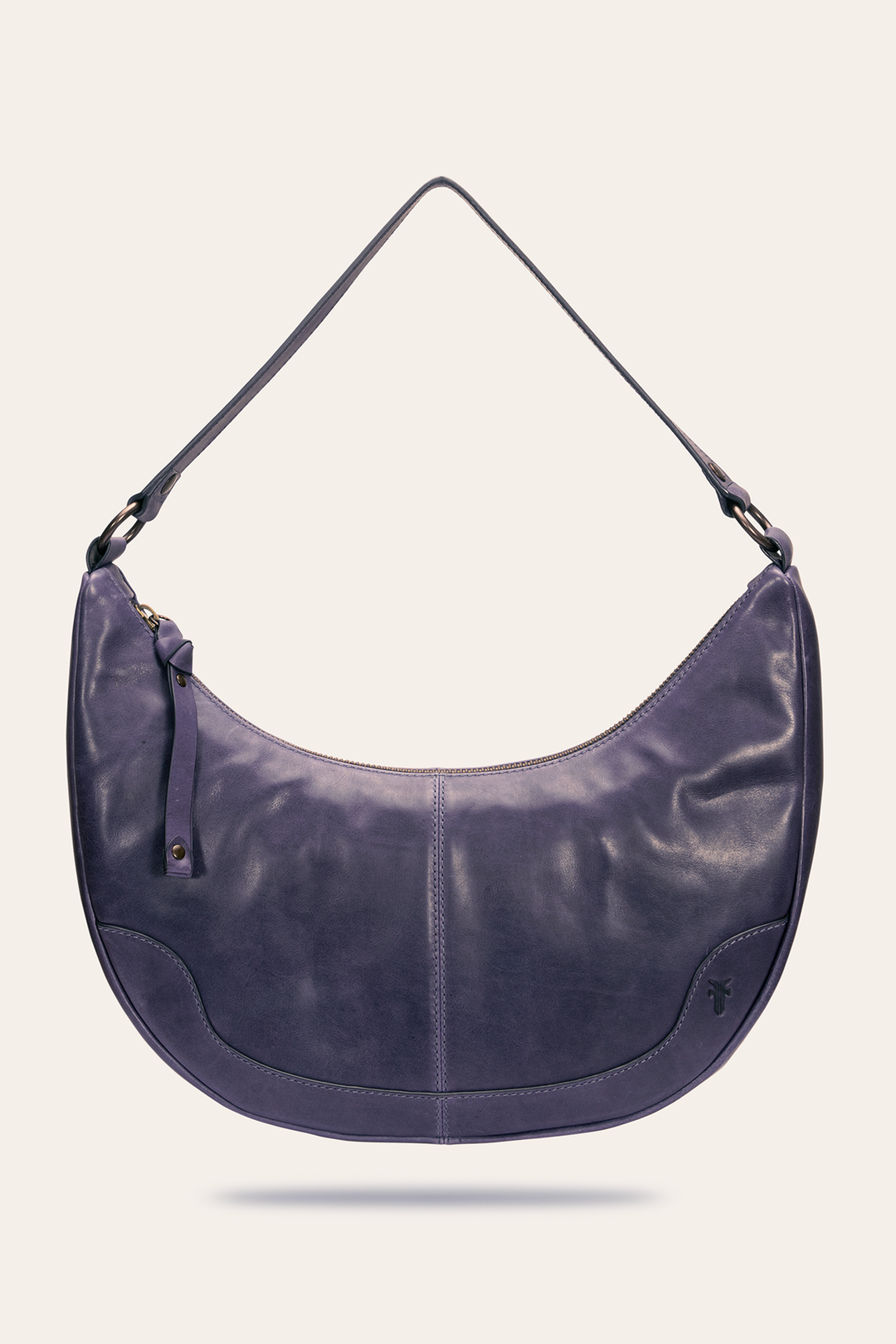 Eggplant Handbags Frye Melissa Crescent Hobo in Eggplant