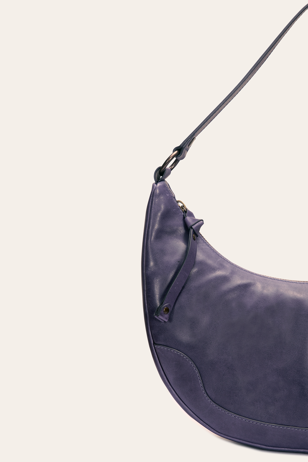 Eggplant Handbags Frye Melissa Crescent Hobo in Eggplant