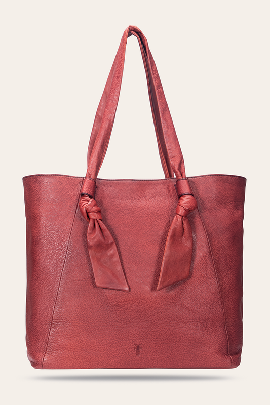 Burgundy Handbags Frye Nora Knotted Tote in Burgundy