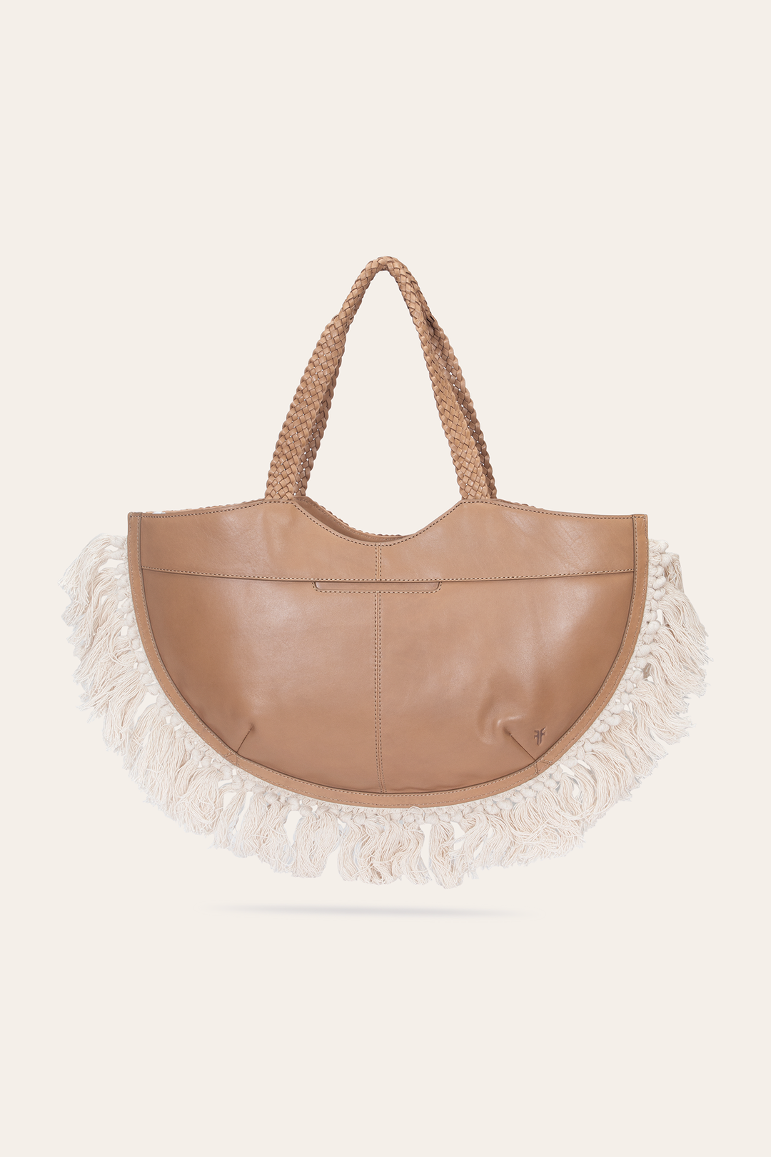 Beige Handbags Frye Women's Ella Tassel Tote Bag in Beige
