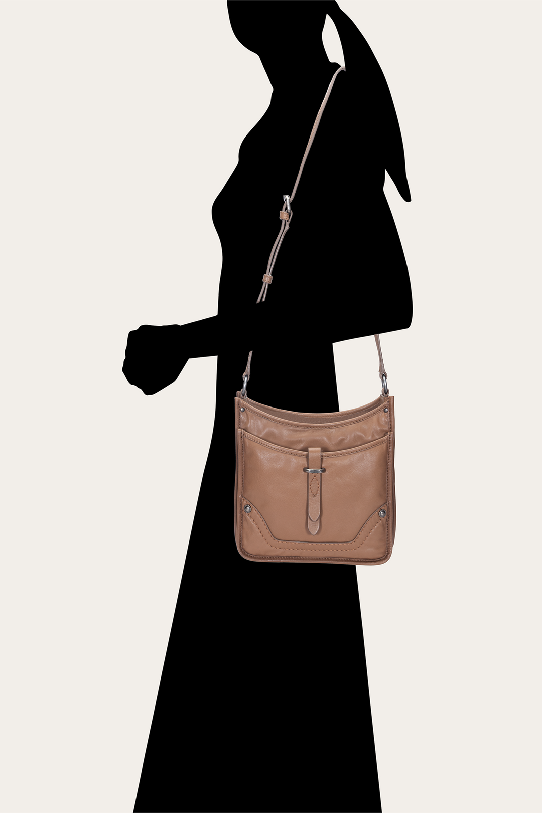 Beige Handbags Frye Women's Campus Crossbody Bag (Beige)