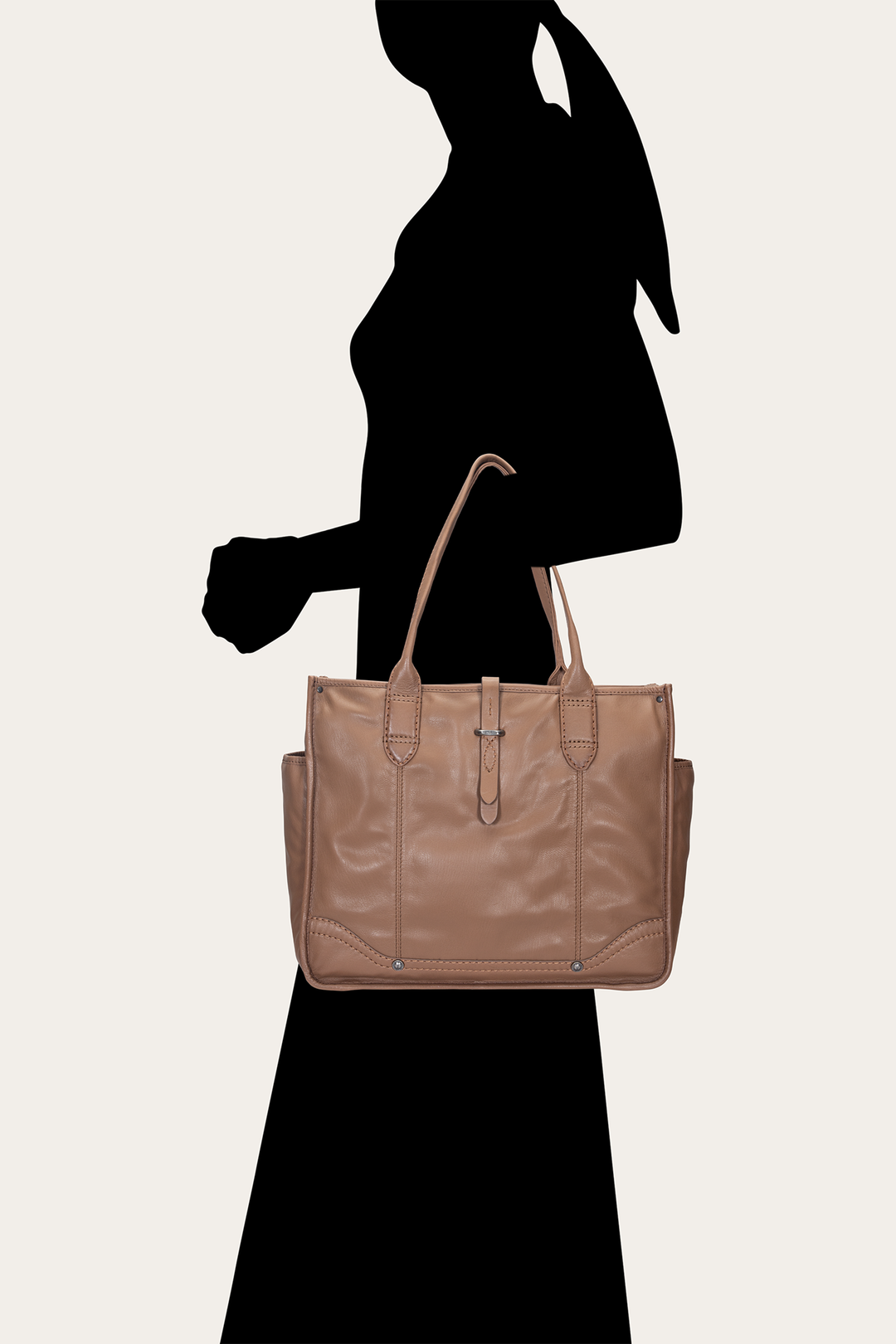 Beige Handbags Frye Women's Campus Tote Bag (Beige)