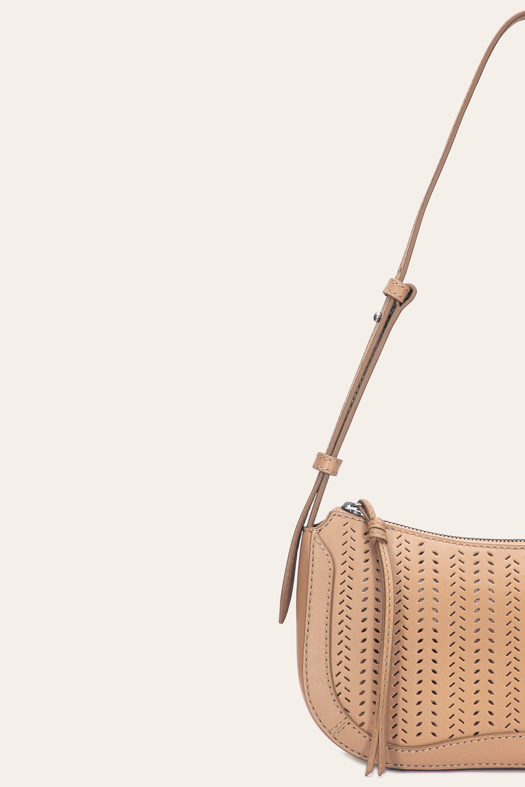 Beige Handbags Frye Stella Baguette in Beige
