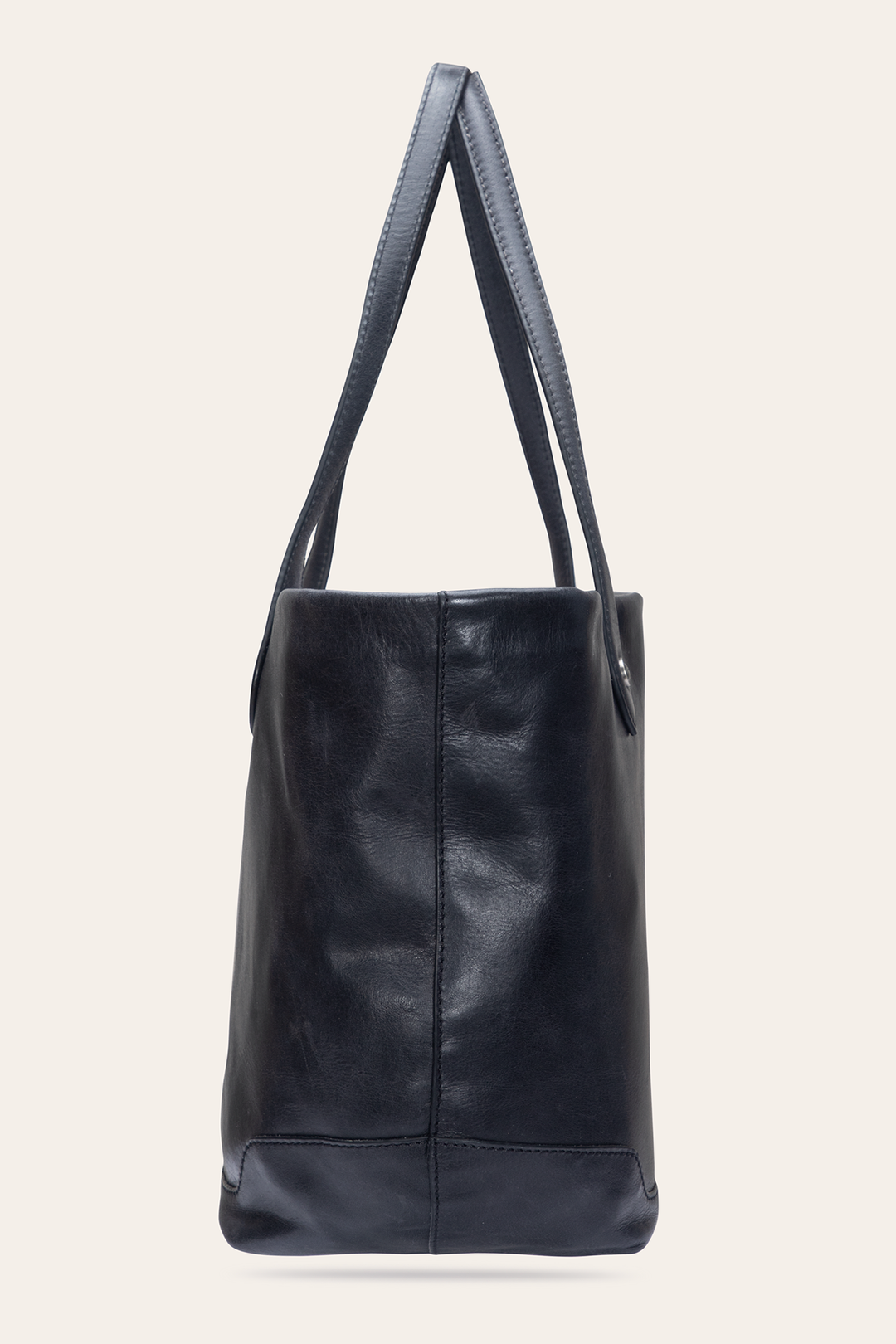 Black Handbags Frye Kenzie Unlined Black Tote