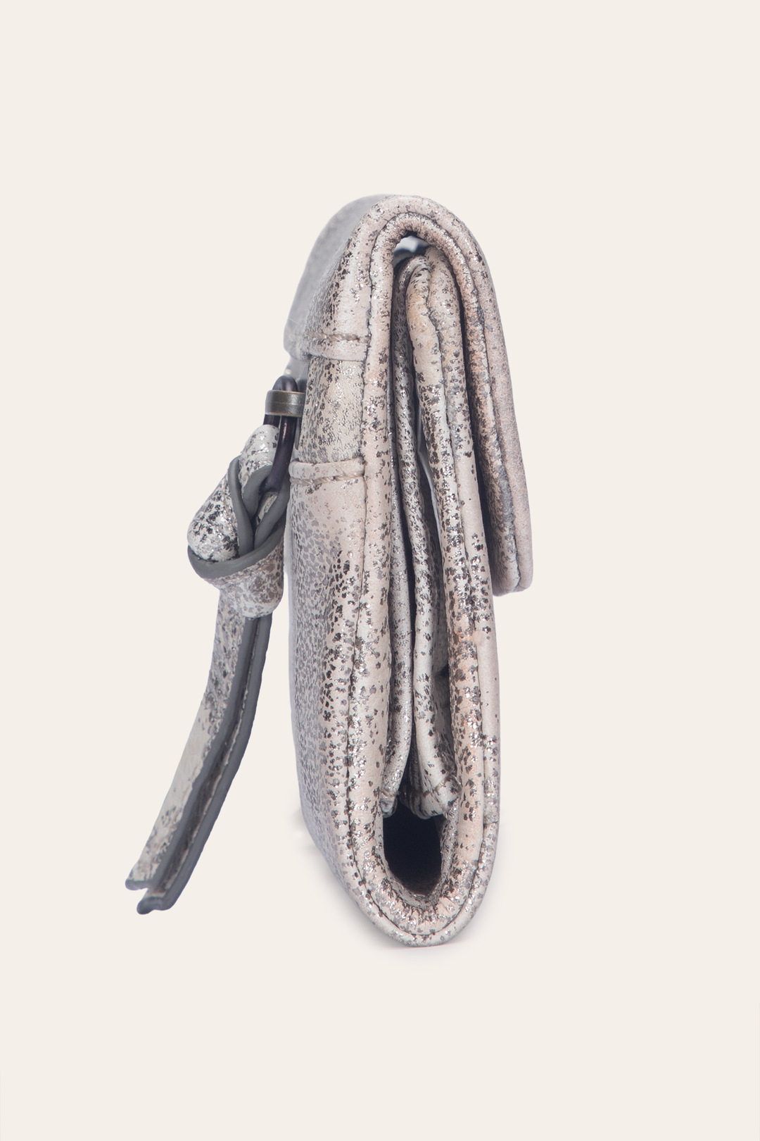 Cream Metallic Wallets & Accessories Frye Women's Nora Knotted Small Wallet