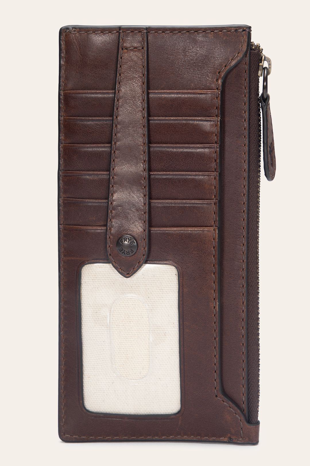 Dark Brown Wallets & Accessories Frye Melissa Dark Brown Snap Card Wallet