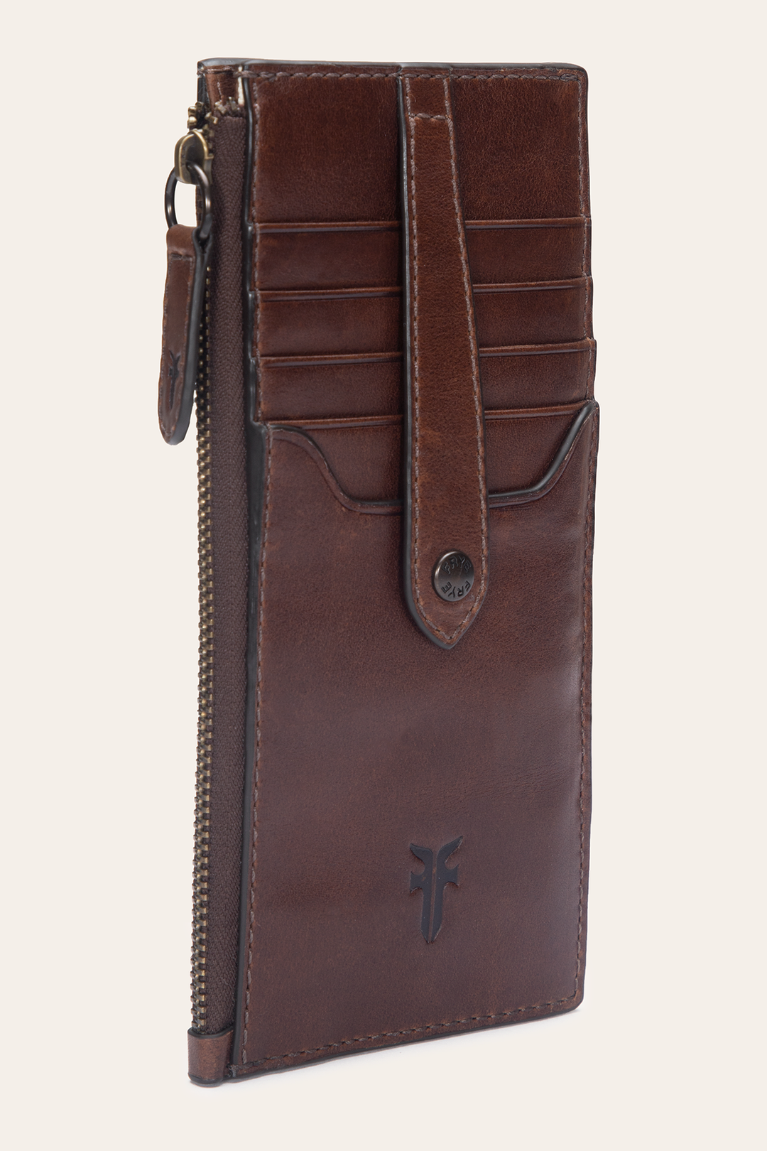 Dark Brown Wallets & Accessories Frye Melissa Dark Brown Snap Card Wallet