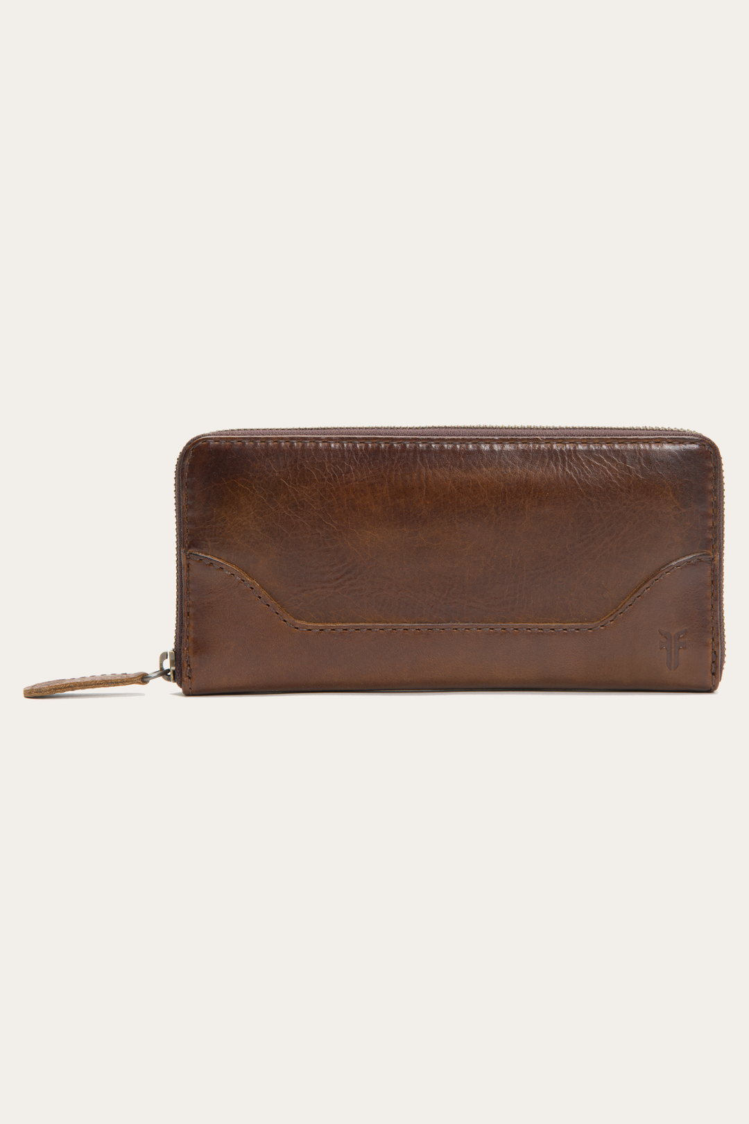Dark Brown Wallets & Accessories Frye Melissa Dark Brown Zip Wallet