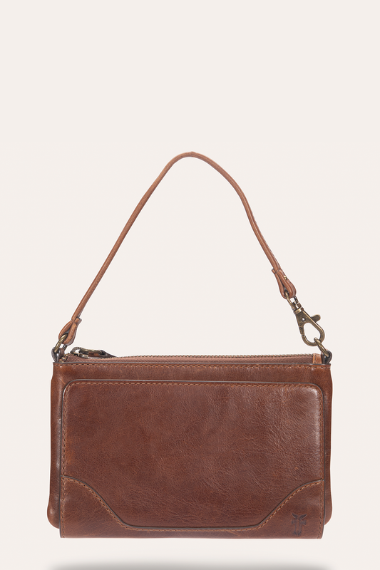Cognac Wallets & Accessories Frye Melissa Convertible Wristlet Wallet in Cognac