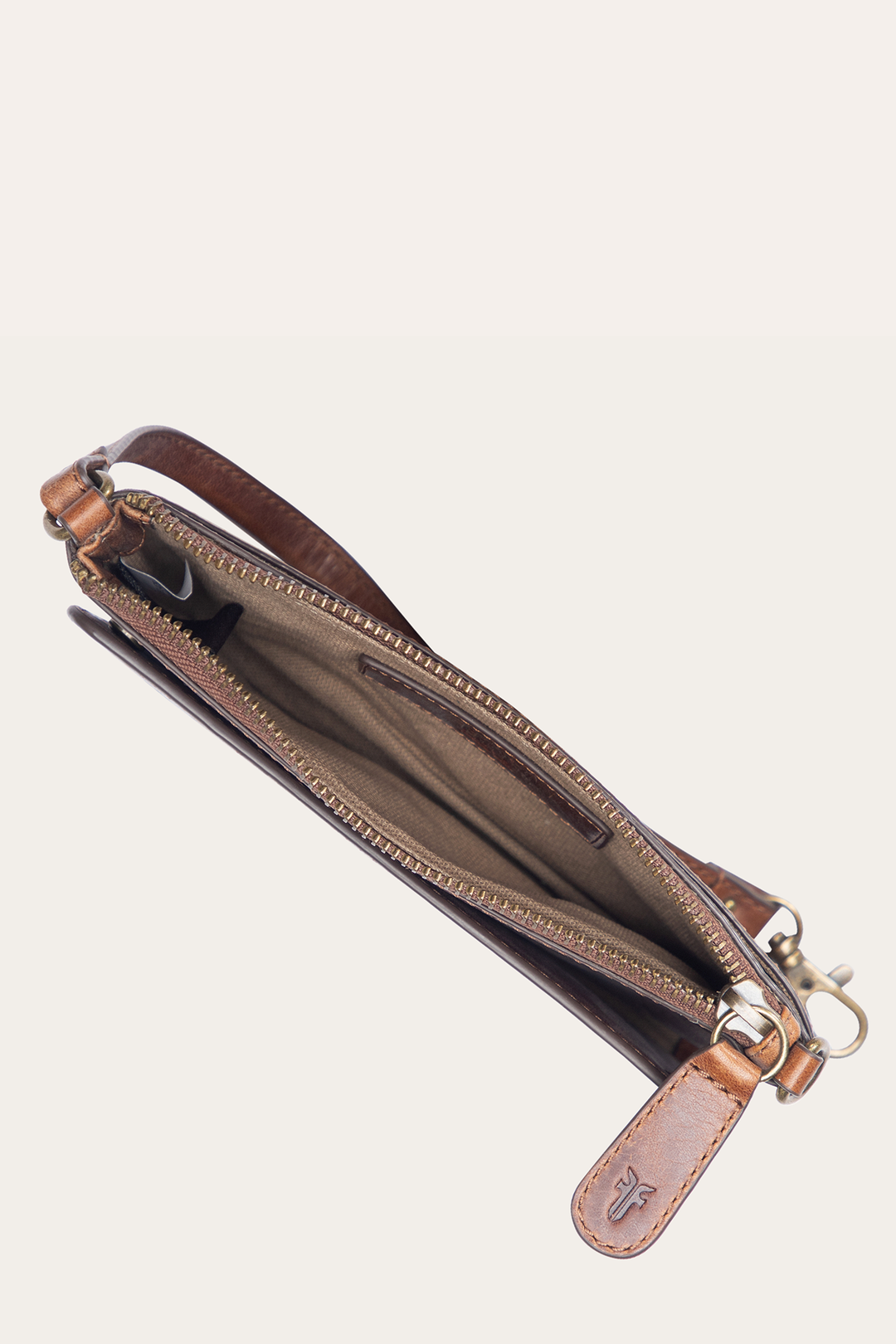 Cognac Wallets & Accessories Frye Melissa Convertible Wristlet Wallet in Cognac