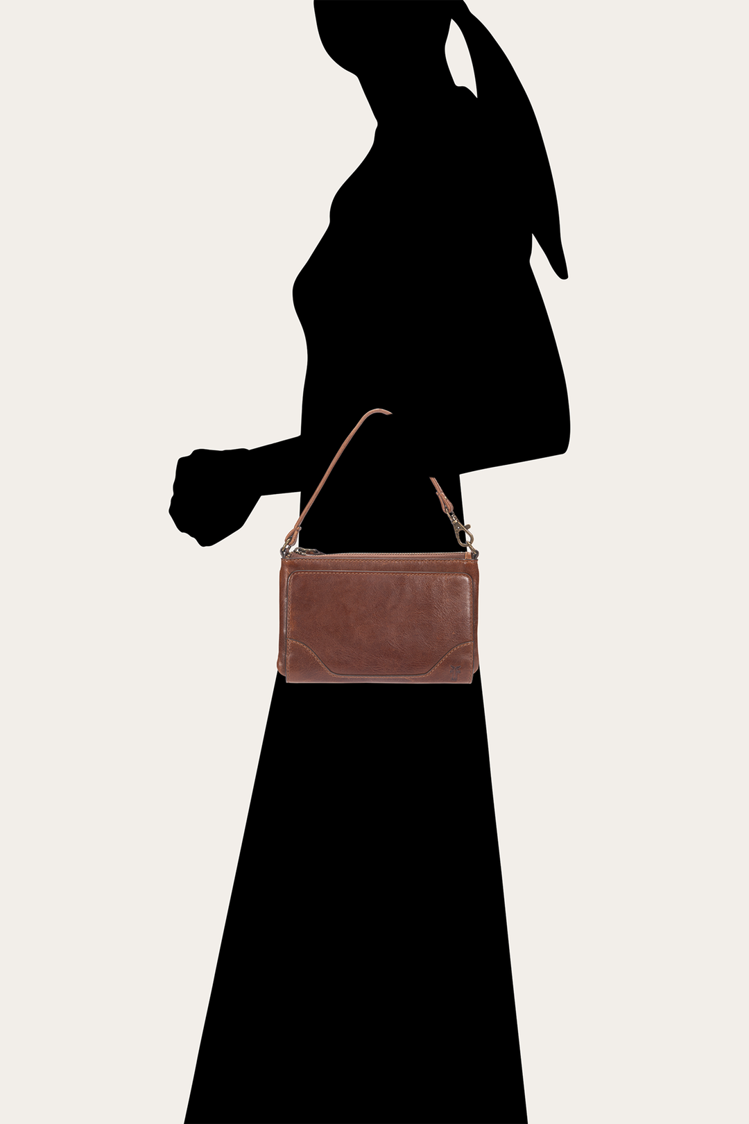 Cognac Wallets & Accessories Frye Melissa Convertible Wristlet Wallet in Cognac