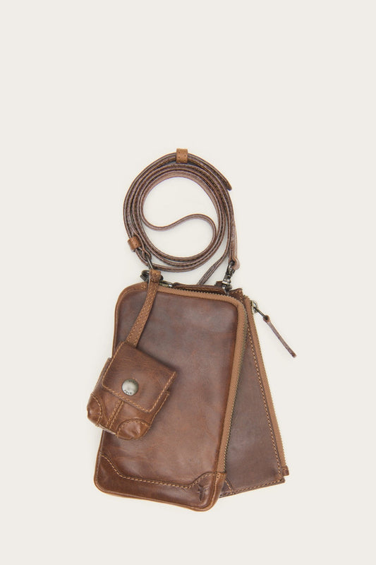 Cognac Wallets & Accessories Frye Melissa Cognac 3 In 1 Crossbody