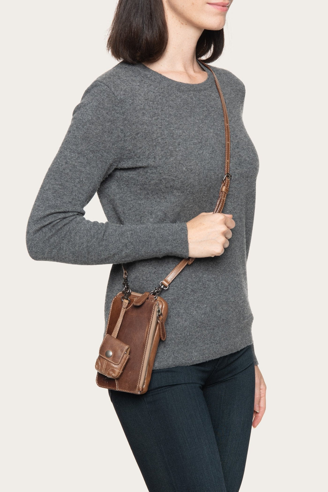 Cognac Wallets & Accessories Frye Melissa Cognac 3 In 1 Crossbody