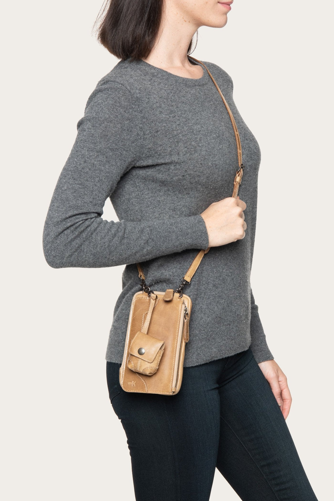 Beige Wallets & Accessories Frye Melissa Beige 3 In 1 Crossbody