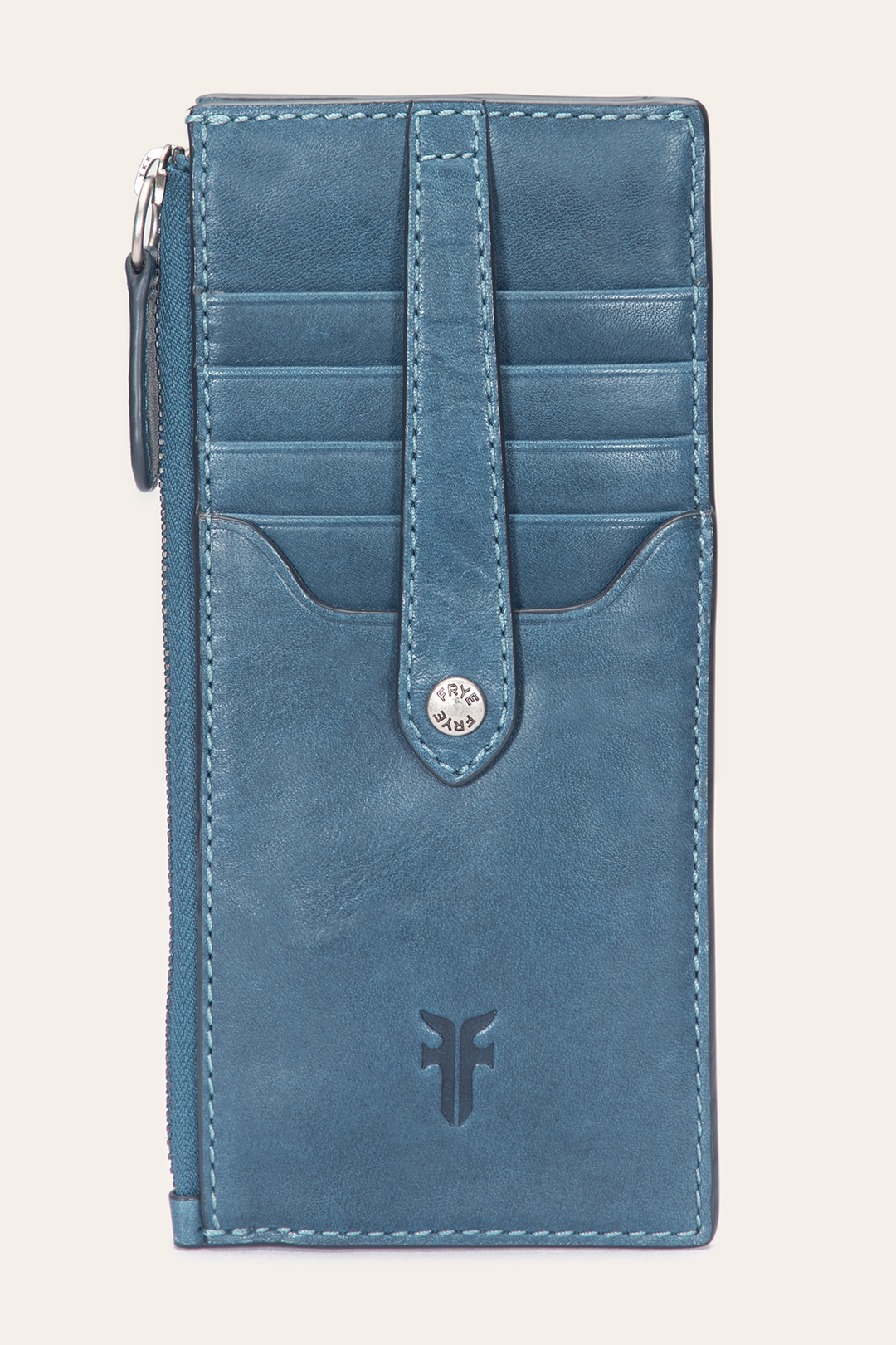 Steel Wallets & Accessories Frye Melissa Steel Snap Card Wallet