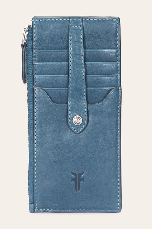 Steel Wallets & Accessories Frye Melissa Steel Snap Card Wallet
