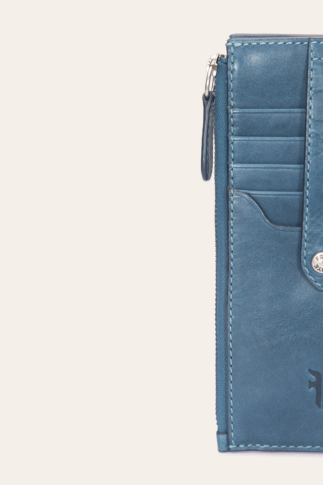 Steel Wallets & Accessories Frye Melissa Steel Snap Card Wallet