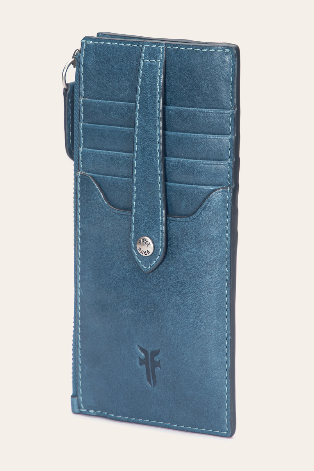 Steel Wallets & Accessories Frye Melissa Steel Snap Card Wallet