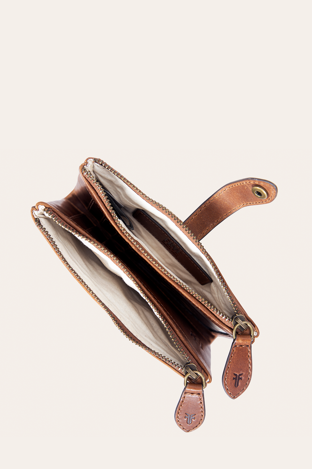 Cognac Wallets & Accessories Frye Melissa Cognac Double Zip Wallet