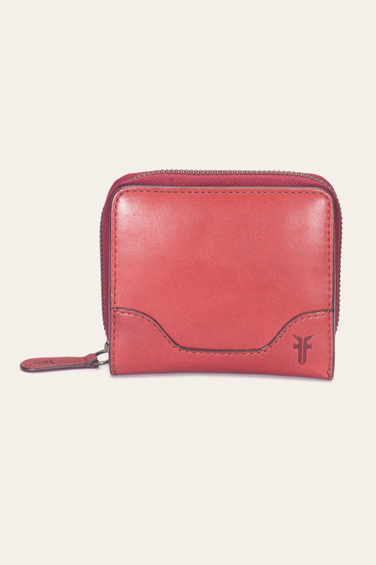 Burgundy Wallets & Accessories Frye Melissa Burgundy Small Zip Around