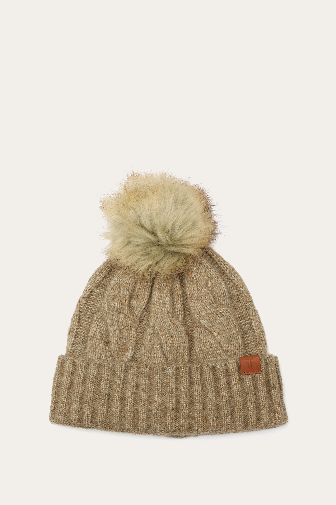 Burnt Olive Cold Weather Accessories Frye Burnt Olive Wide Cable Cuff Hat
