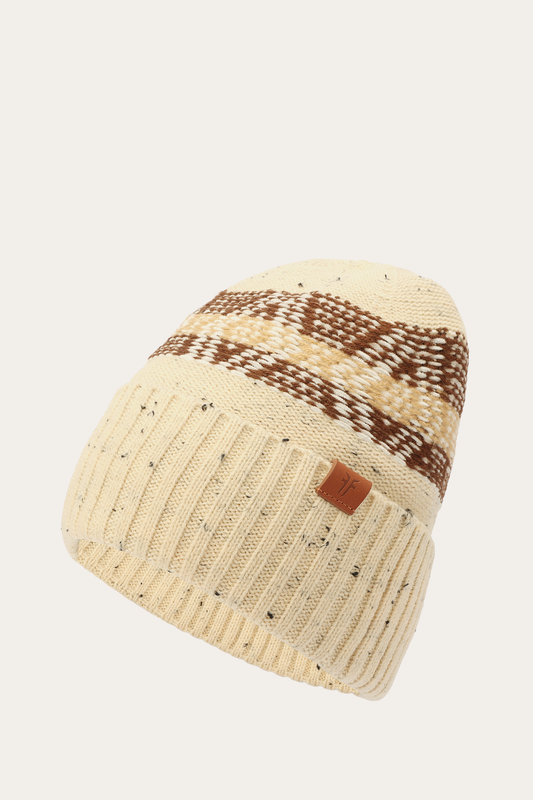 Birch Cold Weather Accessories Frye Birch Tweed Fair Isle Cuff Hat