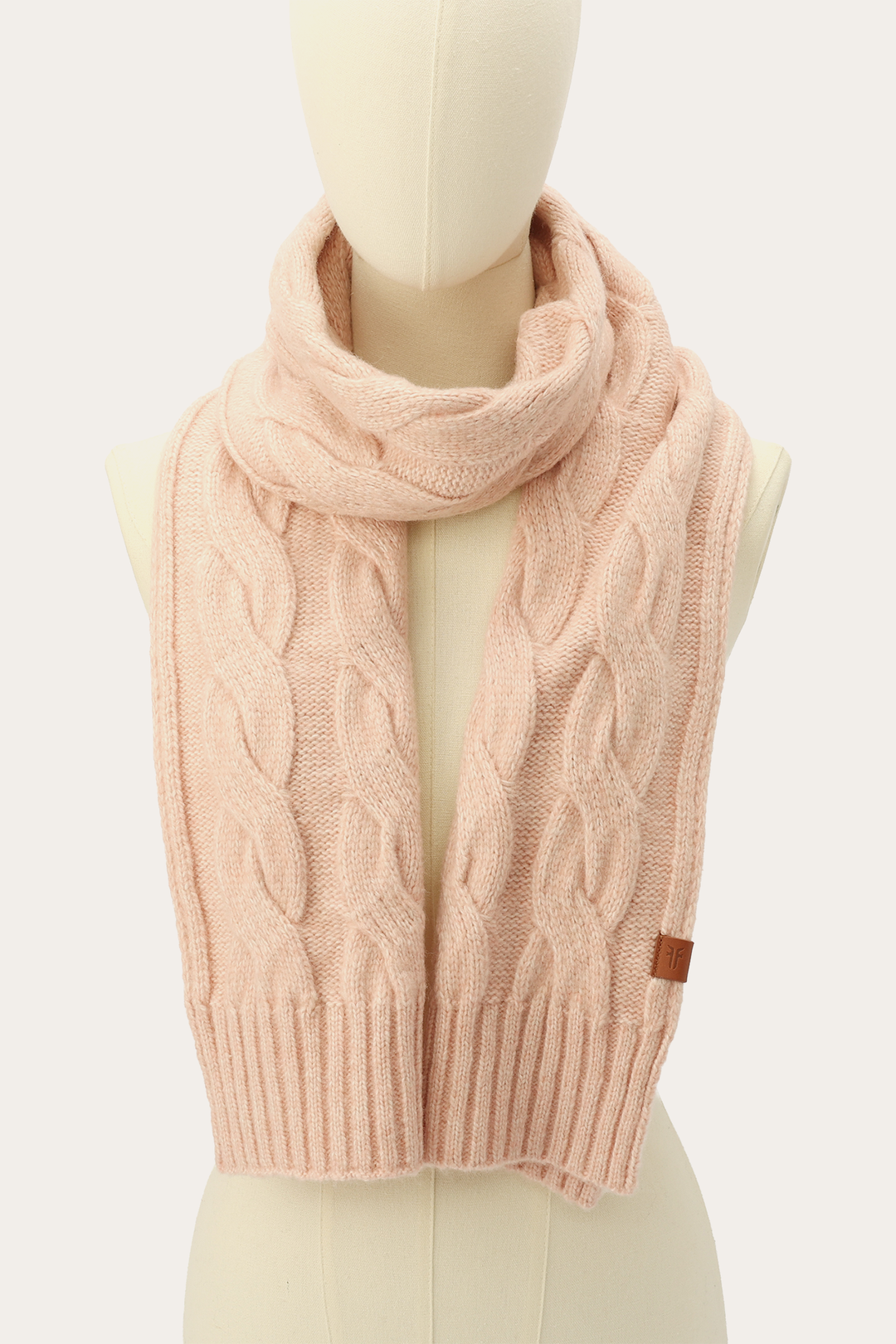 Rose Cloud Cold Weather Accessories Frye Rose Cloud Wide Cable Scarf