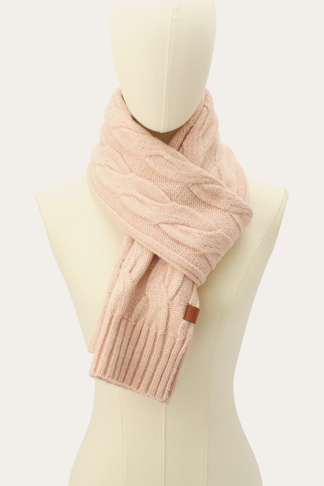 Rose Cloud Cold Weather Accessories Frye Rose Cloud Wide Cable Scarf
