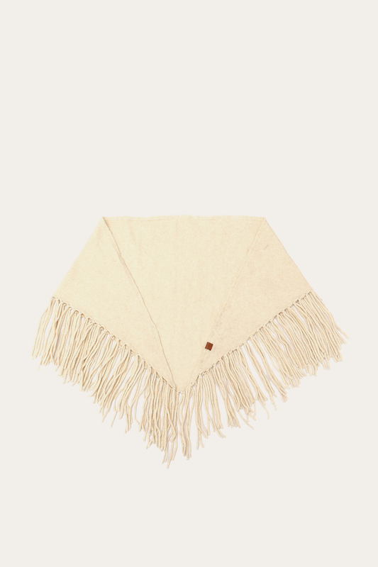 Birch Cold Weather Accessories Frye Birch Long Fringe Triangle Scarf