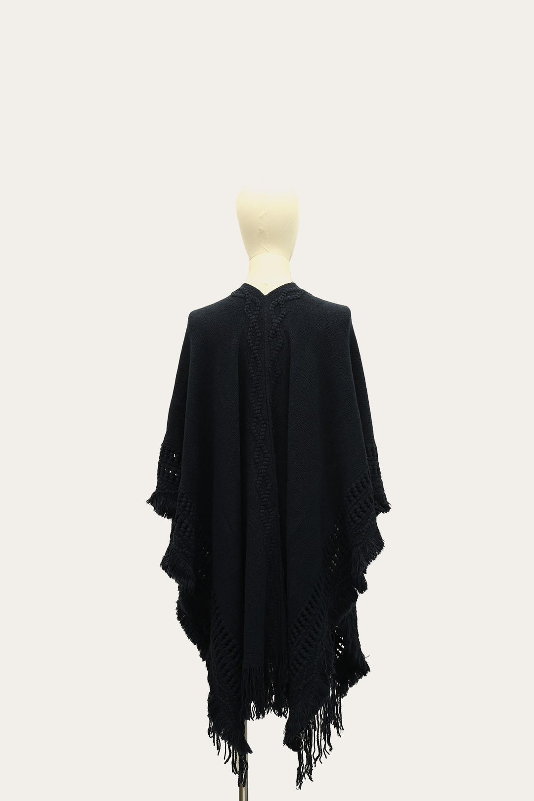 Navy Blazer Cold Weather Accessories Frye Navy Blazer Embellished Fringe Ruana
